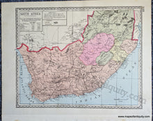 Load image into Gallery viewer, 1888 - Double-sided sheet with multiple maps: Centerfold - Tunison&#39;s Africa ; versos: Tunison&#39;s Farther India and Sunda Isles / South Africa - Antique Print
