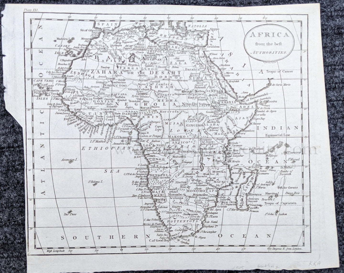 africa map tropic of cancer