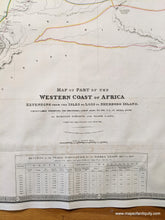 Load image into Gallery viewer, 1846 - Map of Part of the Western Coast of Africa Extending from the Isles de Loss to Sherboro Island. Particularly Exhibiting the Discoveries Lately Made to the N. E. of Sierra Leone by Surgeon O&#39;Beirne and Major Laing - Antique Map
