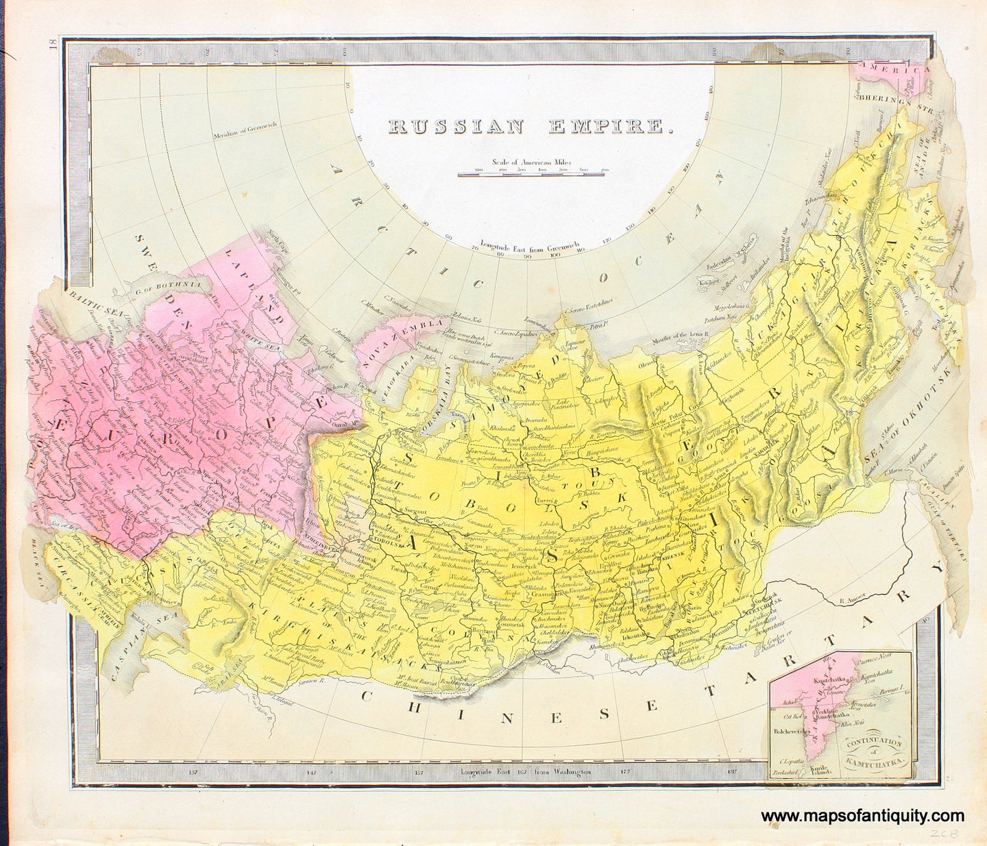 Antique-Hand-Colored-Map-Russian-Empire.-Asia-Asia-Russia-1842-Jeremiah-Greenleaf-Maps-Of-Antiquity