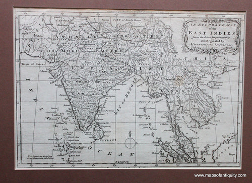 Black-and-White-Antique-Map-An-Accurate-Map-of-the-East-Indies-from-the-latest-Improvements-and-Regulated-by-Astronomical-Observations.-Asia--1779-Middleton-Maps-Of-Antiquity