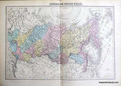Antique-Hand-Colored-Map-Siberie-ou-Russie-d'Asie.-Asia--1884-Migeon-Maps-Of-Antiquity