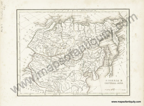 Antique-Hand-Colored-Map-Siberia-&-Central-Asia-Asia-Siberia-1835-T.G.-Bradford-Maps-Of-Antiquity