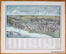 Load image into Gallery viewer, 1894 - Sumatra, verso: Birds-Eye-View of The Holy Land - Antique Map
