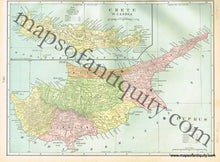 Load image into Gallery viewer, 1900 - Asia, verso: Cyprus, and Principal Cities of The Old World, Comparing Their Latitude with Points on The American Continent - Antique Map
