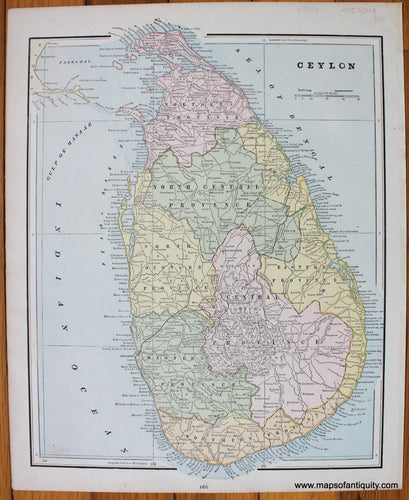 Antique-Map-Asia-Ceylon-Sri-Lanka-Cram-1900