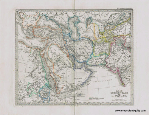 Western-Asia-Asie-Occidentale-et-les-Pays-du-Nil-Perthes-1871-Antique-Map-1870s-1800s-19th-century-Maps-of-Antiquity