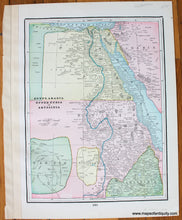 Load image into Gallery viewer, 1892 - India, verso: Egypt, Arabia, Upper Nubia and Abyssinia, &amp; South Africa - Antique Map
