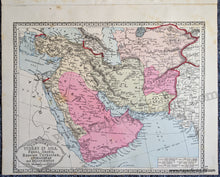 Load image into Gallery viewer, 1888 - Double-sided sheet with multiple maps: Centerfold - Tunison&#39;s Asia with Japan and Korea; versos: Tunison&#39;s Turkey in Asia, Persia, Arabia, Russian Turkestan, Afghanistan, and Beloochistan / Tunison&#39;s China - Antique Print
