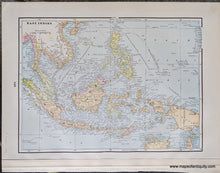 Load image into Gallery viewer, 1892 - China and Japan; versos: Australia &amp; Tasmania, East Indies - Antique Chart
