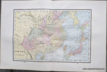 Load image into Gallery viewer, Genuine-Antique-Printed-Color-Comparative-Chart-China-and-Japan;-versos:-Australia-&amp;-Tasmania-East-Indies-Asia--1892-Home-Library-&amp;-Supply-Association-Maps-Of-Antiquity-1800s-19th-century
