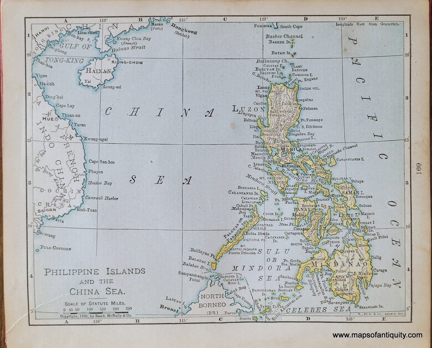 Genuine-Antique-Map-Philippine-Islands-and-the-China-Sea-1900-Rand-McNally-Maps-Of-Antiquity