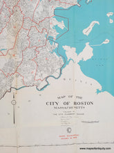 Load image into Gallery viewer, Genuine-Antique-Map-Map-of-the-City-of-Boston-1927-Boston-City-Planning-Board-Maps-Of-Antiquity
