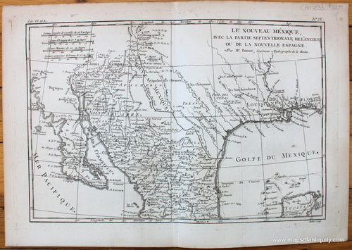 Antique-Map-Le-Nouveau-Mexique-avec-la-partie-septentrionale-de-l'Ancien-ou-de-la-nouvelle-Espagne-