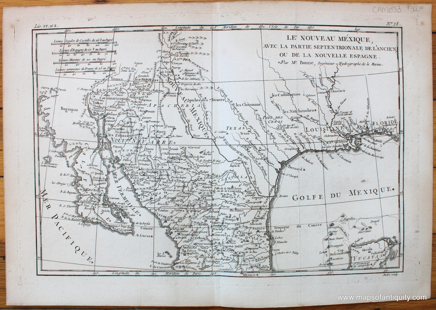 Antique-Map-Le-Nouveau-Mexique-avec-la-partie-septentrionale-de-l'Ancien-ou-de-la-nouvelle-Espagne-