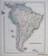 Load image into Gallery viewer, 1881 - West Indies and Central America, South America - Antique Map
