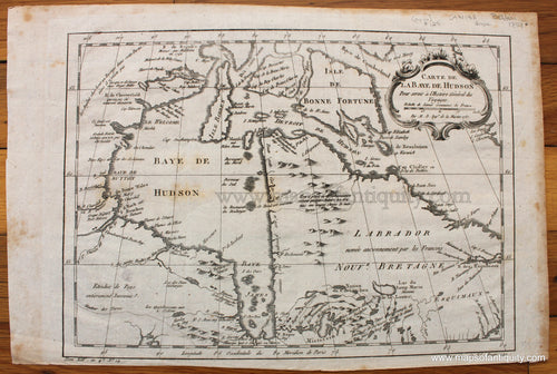 Antique-Map-Hudson-Bay-Canada-Bellin-1757