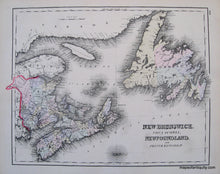 Load image into Gallery viewer, 1884 - Provinces of Ontario and Quebec, Map of the Territory of Alaska (Russian America) Ceded by Russia to the United States, New Brunswick, Nova Scotia, Newfoundland, and Prince Edward Island - Antique Map
