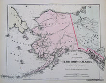 Load image into Gallery viewer, 1884 - Provinces of Ontario and Quebec, Map of the Territory of Alaska (Russian America) Ceded by Russia to the United States, New Brunswick, Nova Scotia, Newfoundland, and Prince Edward Island - Antique Map
