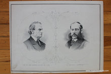 Load image into Gallery viewer, 1881 - Portraits of Honorable Canadians of Note - Antique Map
