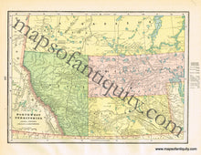 Load image into Gallery viewer, 1900 - Manitoba, verso: Northwest Territories Alberta, Assiniboia, Athabasca &amp; Saskatchewan - Antique Map
