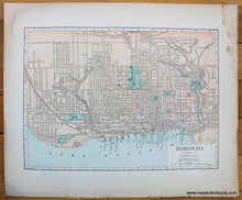 Load image into Gallery viewer, Antique-Map-Canada-Toronto-Ontario-City-Hunt-&amp;-Eaton-1892-1890s-1800s-Late-19th-Century-Maps-of-Antiquity
