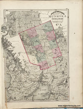 Load image into Gallery viewer, 1875 - Sheet with three maps of counties in Ontario - Antique Map
