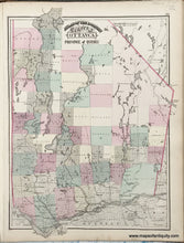 Load image into Gallery viewer, 1875 - Sheet with three maps: County of Ottawa in the Province of Quebec / County of Chicoutimi and part of Saguenay in the Province of Quebec / Counties of Wolfe and Compton in the Province of Quebec - Antique Map
