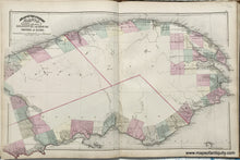 Load image into Gallery viewer, 1875 - Sheet with three maps: Plan of the City of Quebec from a drawing by Paul Cousin / County of Gaspe and parts of Bonaventure and Rimouski / Counties of Charlevoix and Kamouraska - Antique Map
