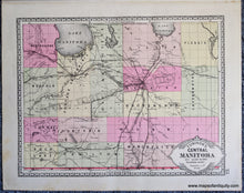 Load image into Gallery viewer, 1888 - Double-sided sheet with multiple maps: Centerfold - Tunison&#39;s Canada; versos: Tunison&#39;s Central Manitoba / Tunison&#39;s Maritime Provinces New Brunswick, Nova Scotia, and Prince Edward Island - Antique Map
