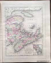 Load image into Gallery viewer, Antique-Hand-Colored-Map-County-Map-of-Nova-Scotia-New-Brunswick-Cape-Breton-Island-and-Prince-Edwards-Island;-verso:Map-of-Ontario-in-Counties-Canada--1884-Mitchell-Maps-Of-Antiquity-1800s-19th-century
