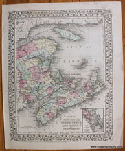 Load image into Gallery viewer, Antique-Hand-Colored-Map-Map-of-Ontario-in-Counties-with-inset-map-of-Manitoba-North-America-Canada-1881-Mitchell-Maps-Of-Antiquity
