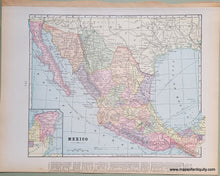 Load image into Gallery viewer, Antique-Printed-Color-Map-Official-Map-of-Cuba-verso:-Mexico-and-Central-America**********-Caribbean-&amp;-Latin-America--1900-Cram-Maps-Of-Antiquity
