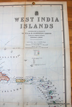 Load image into Gallery viewer, 1910 - West India Islands - Antique Map

