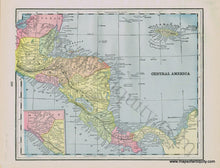 Load image into Gallery viewer, Antique-Printed-Color-Map-Central-America-verso:-Cuba-and-the-Bahama-Islands-Caribbean-&amp;-Latin-America-Central-America-Caribbean--1892-Home-Library-&amp;-Supply-Association-Maps-Of-Antiquity
