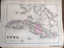 Load image into Gallery viewer, 1884 - Double-sided sheet with multiple maps: Centerfold - Map of Mexico, Central America, and the West Indies; versos: North Western America showing the Territory Ceded by Russia to the United States / Cuba - Antique Map
