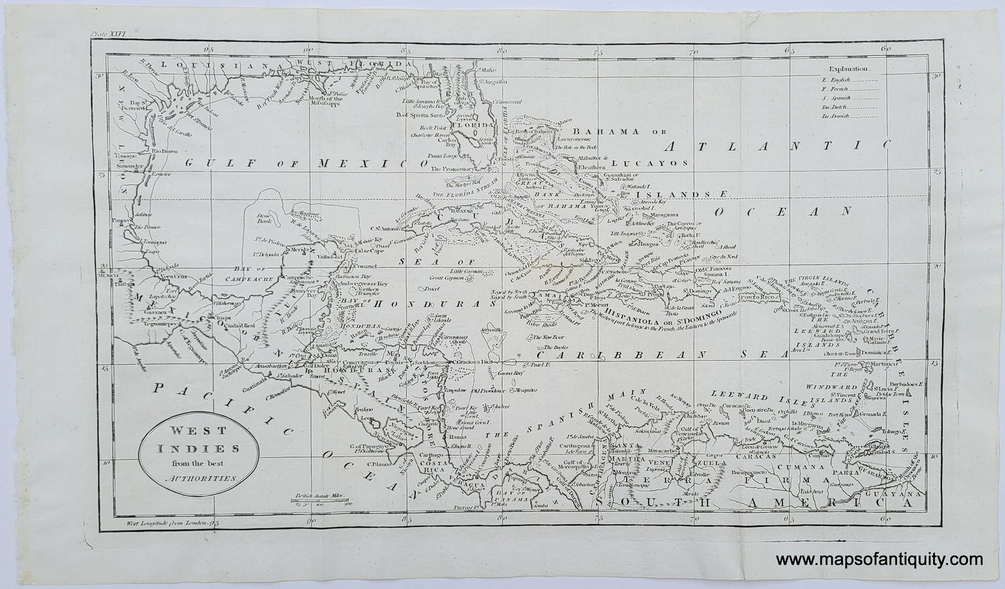 Genuine-Antique-Map-West-Indies-from-the-best-Authorities-1801-Guthrie-Maps-Of-Antiquity
