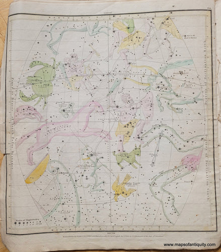 Genuine-Antique-Map-The-Visible-Heavens-in-January-February-and-March-1833-Burritt-Maps-Of-Antiquity