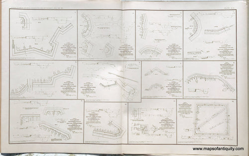 Antique-Lithograph-Print-Plate-104.-Twelve-plans-of-Petersburg-VA-showing-Batteries-Siege-and-Works-1864.-1893-US-War-Dept.-Civil-War-Civil-War-1800s-19th-century-Maps-of-Antiquity