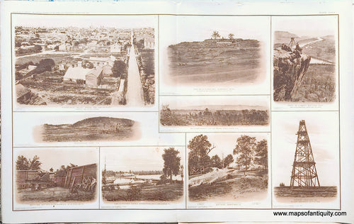 Antique-Lithograph-Print-Plate-124.-Nine-photographic-views-including-Nashville-Lookout-Mountain-Rossville-Gap-Battery-Intrenchments-at-Dutch-Gap-Broadway-VA-Buzzard-roost-Gap-Battery-Spoffold-Point-of-Lookout-Mountain-TN-Signal-Station-at-Fort-Wisconsin-VA-1894-US-War-Dept.-Civil-War-Civil-War-1800s-19th-century-Maps-of-Antiquity