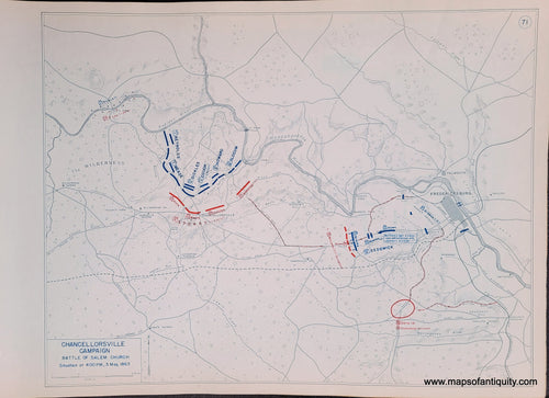 Genuine-Antique-Map-Chancellorsville-Campaign-Battle-of-Salem-Church-Situation-at-4-00-PM-3-May-1863-1948-Matthew-Forney-Steele-Dept-of-Military-Art-and-Engineering-US-Military-Academy-West-Point-Maps-Of-Antiquity