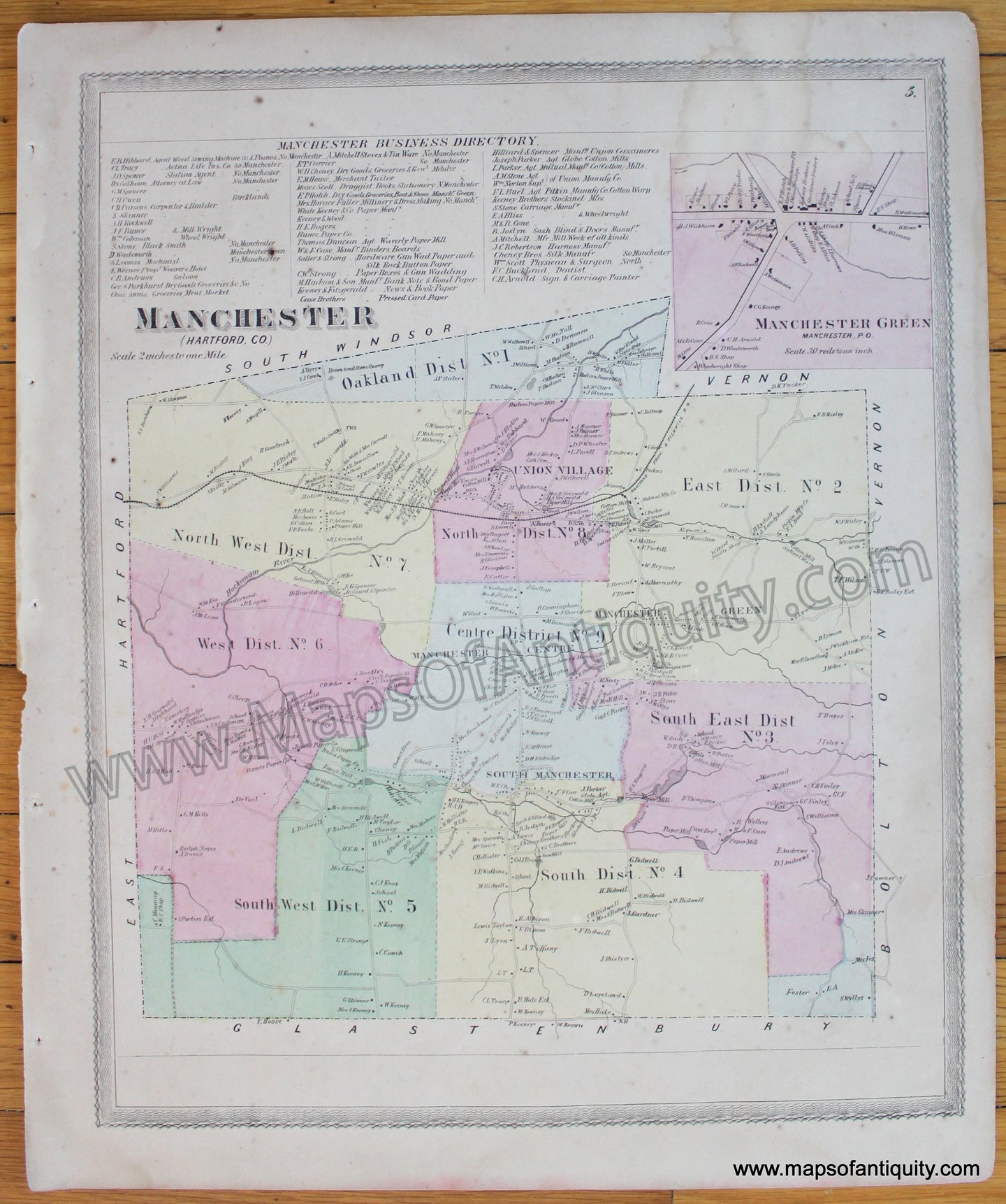 Antique-Map-Manchester