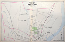 Load image into Gallery viewer, Antique-Hand-Colored-Map-North-Part-City-of-Hartford-Connecticut-Connecticut--1893-D.H.-Hurd-Maps-Of-Antiquity
