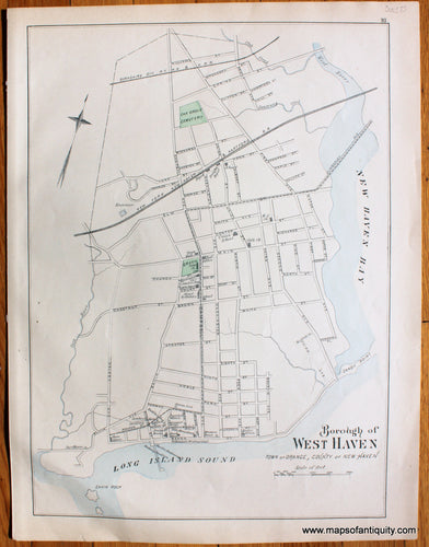 Antique-Map-Borough-of-West-Haven