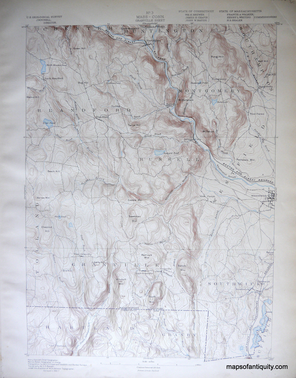 Topographical-Map-CT-Granville-Massachusetts-sheet-antique-topo-map-United-States-Connecticut-1887-USGS-Maps-Of-Antiquity