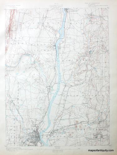 Topographical-Map-CT-Hartford-sheet-antique-topo-map-United-States-Connecticut-1889-USGS-Maps-Of-Antiquity