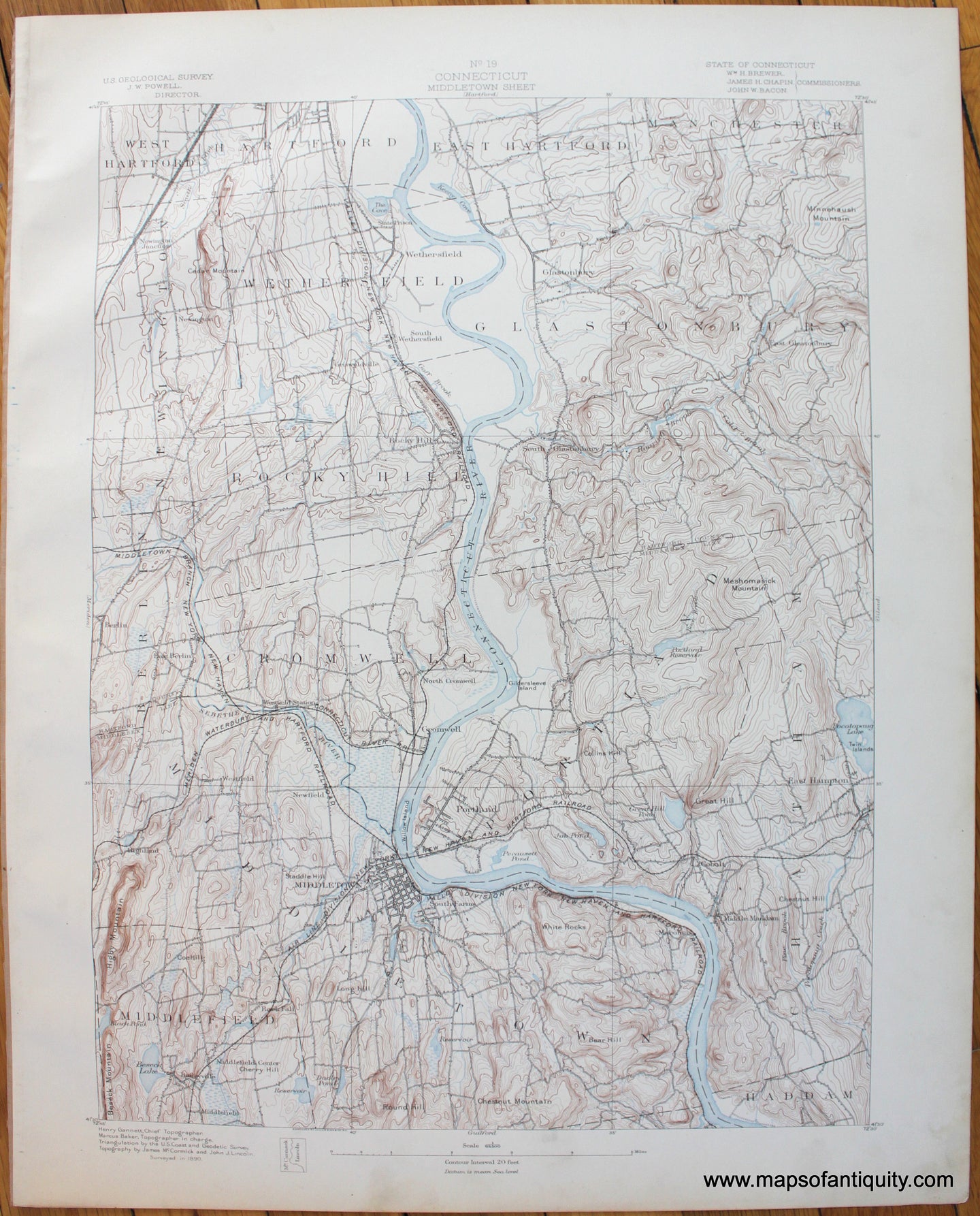 CT-Middletown-sheet-antique-topo-map