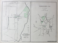 Load image into Gallery viewer, 1893 - Plymouth, Pine Meadow, Woodbury, New Hartford, Thomaston &amp; New Milford, verso Borough of Litchfield and Watertown - Antique Map
