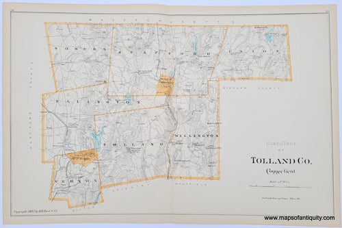 Antique-Hand-Colored-Map-North-Part-of-Tolland-Co.-Connecticut-Connecticut--1893-D.H.-Hurd-Maps-Of-Antiquity