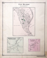 Load image into Gallery viewer, 1874 - New Hartford Village Connecticut - Antique Map
